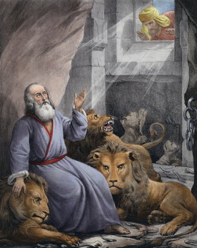 Daniel in the Lions Den by Siegfried Detler Bendixen